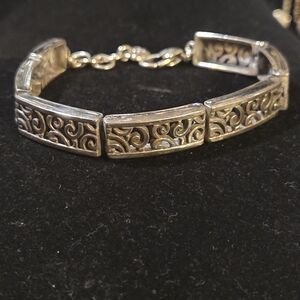 Brighton Silver Bracelet with Swirl Design